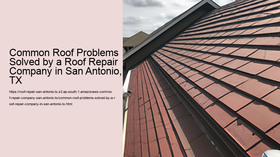 Common Roof Problems Solved by a Roof Repair Company in San Antonio, TX